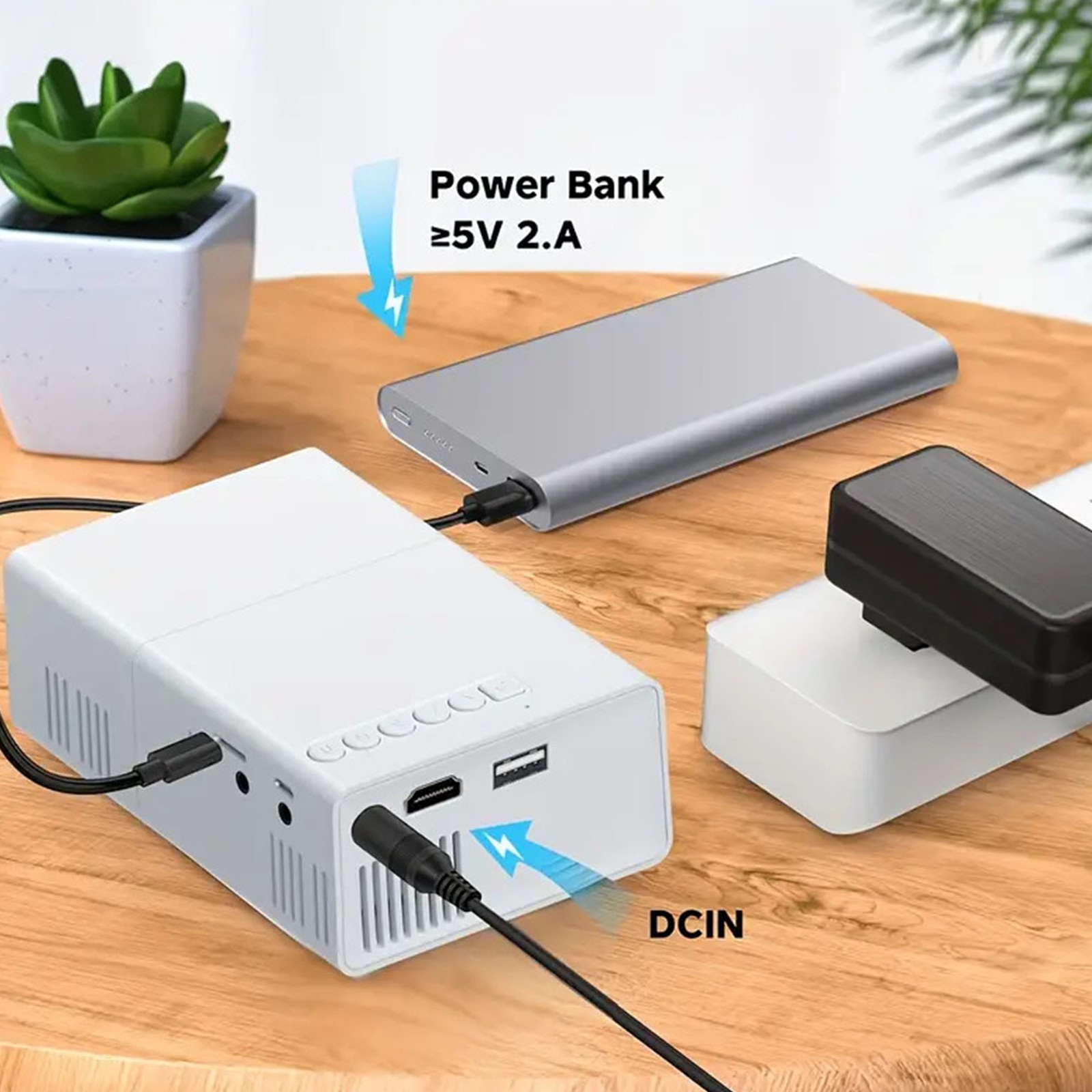 Mini Projector 1080P HD Support USB Multimedia Interface Multimedia Projector