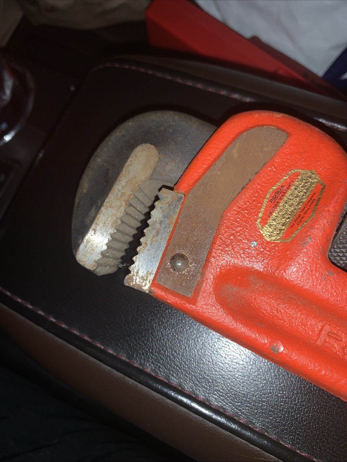 Rigid 14" Heavy Duty Pipe Wrench (The Ridge Tool Co Elyria Ohio USA) Alloy Steel