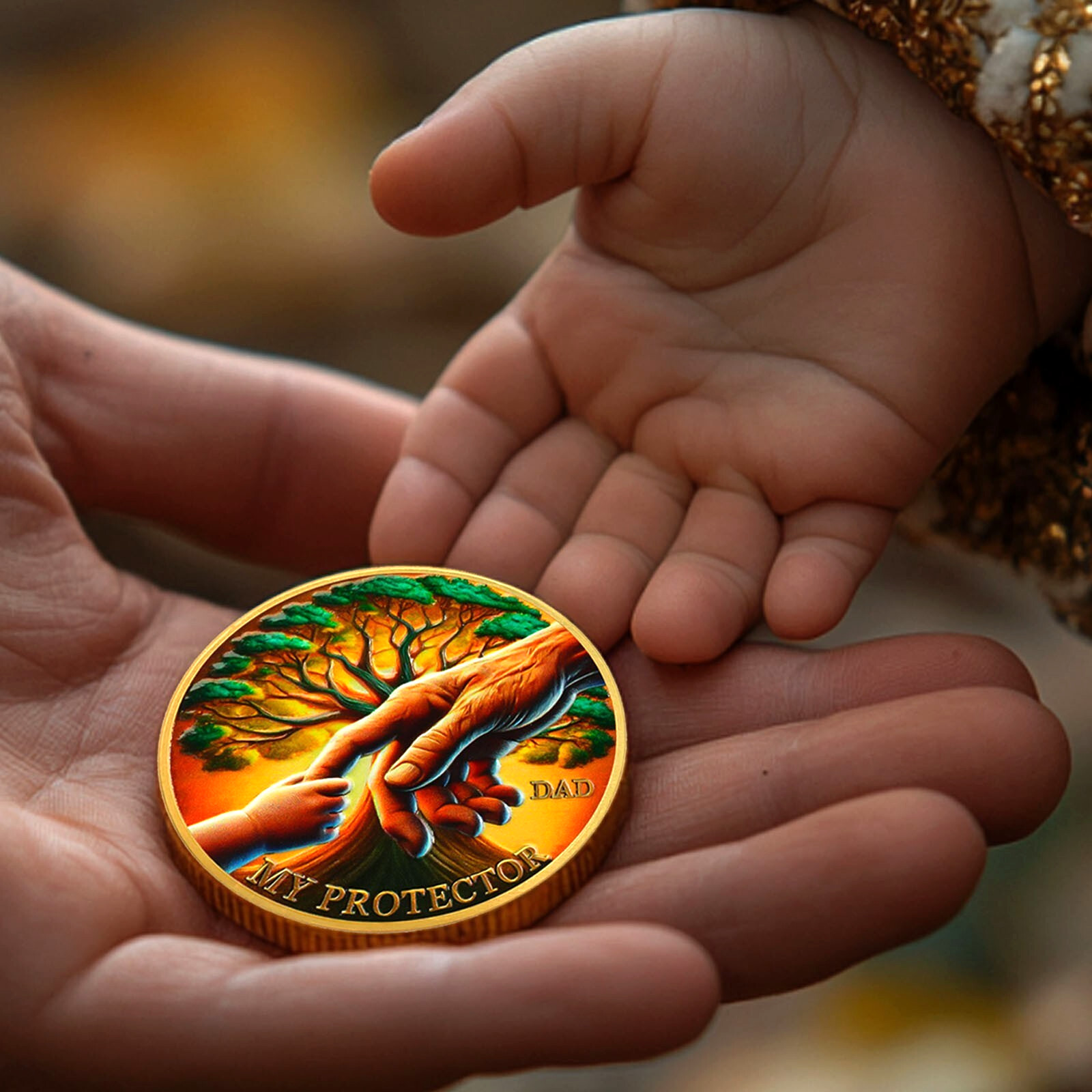 Amazing Father Challenge Coin Collectable Commemorative Love Family Thanks Gifts