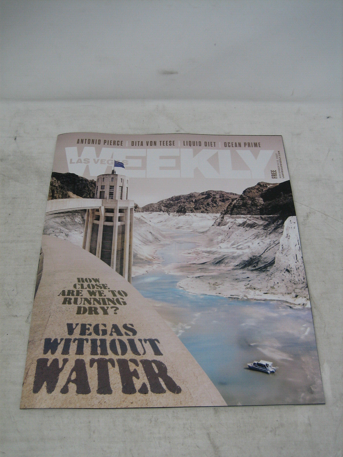 LAS VEGAS WEEKLY MAGAZINE NOV 9-15 2023 WITHOUT WATER ISSUE DITA VON TEESE
