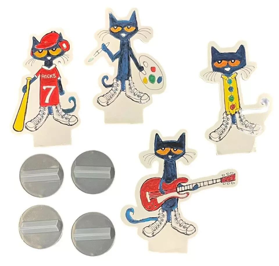 PETE THE CAT GROOVY BUTTONS GAME  *REPLACEMENT CAT PLAYER PIECES EXCELLENT COND