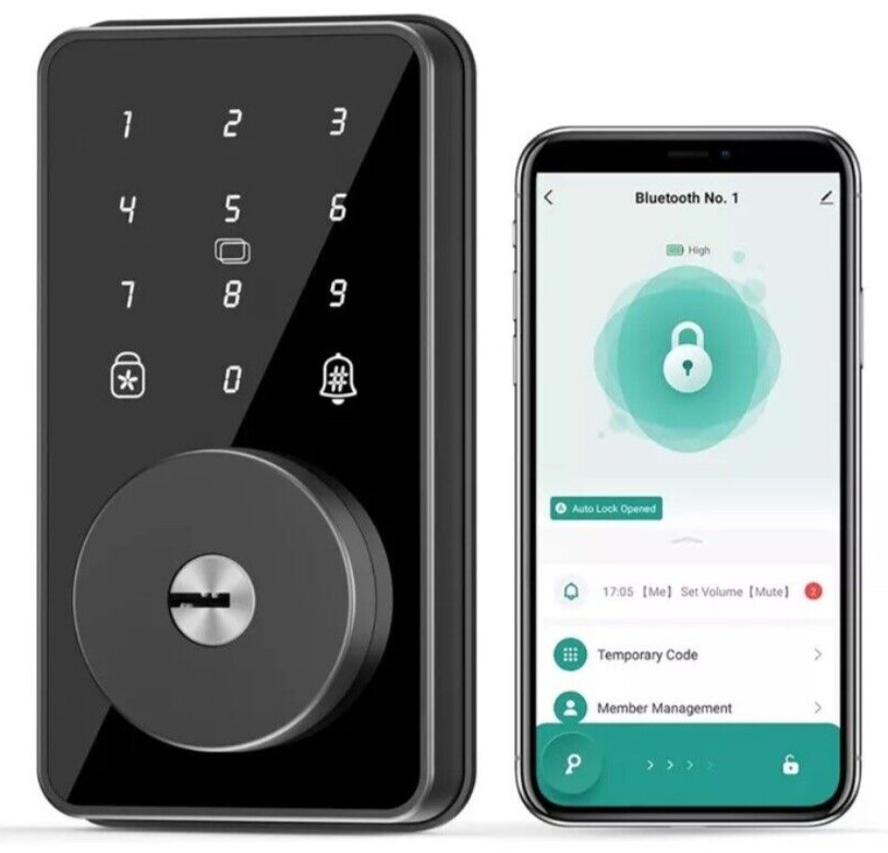 Smart Lock Touchscreen Door Lock Keyless Entry Door Lock Digital Keypad ZN-S01