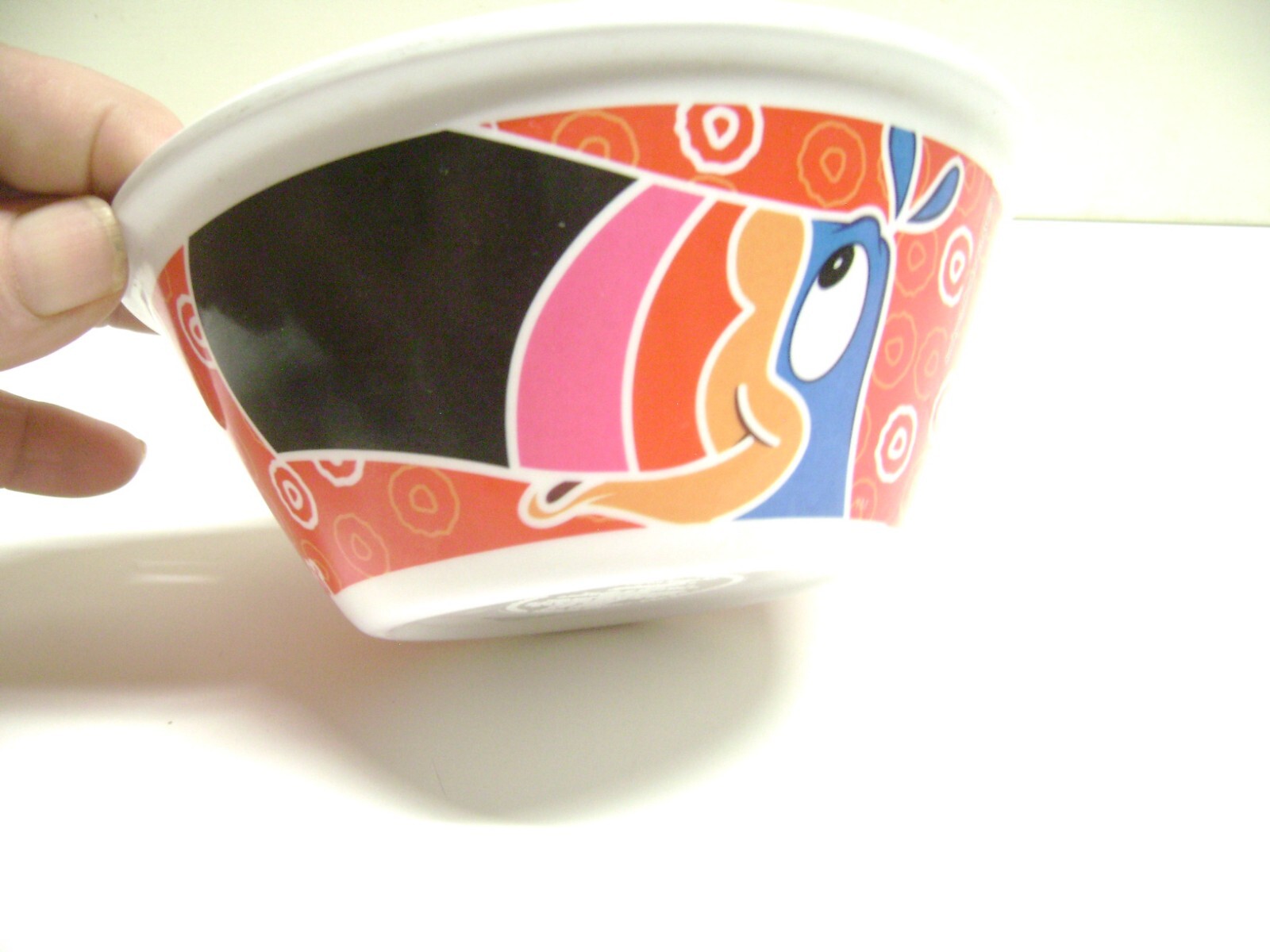 Kellogg's Breakfast Character TOUCAN SAM  Plastic Cereal Bowl, Red on White