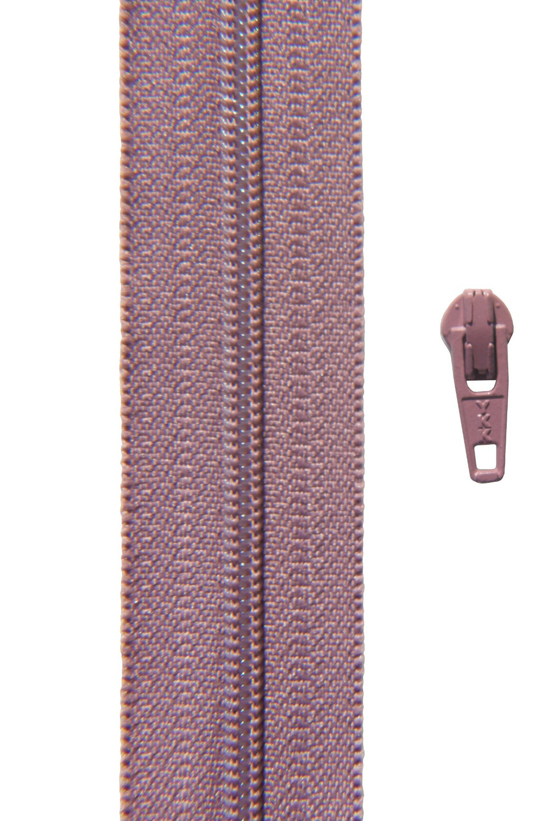 GP €2.00/m, 2 meter high zipper pink spiral 3 mm + 2 sliders YKK