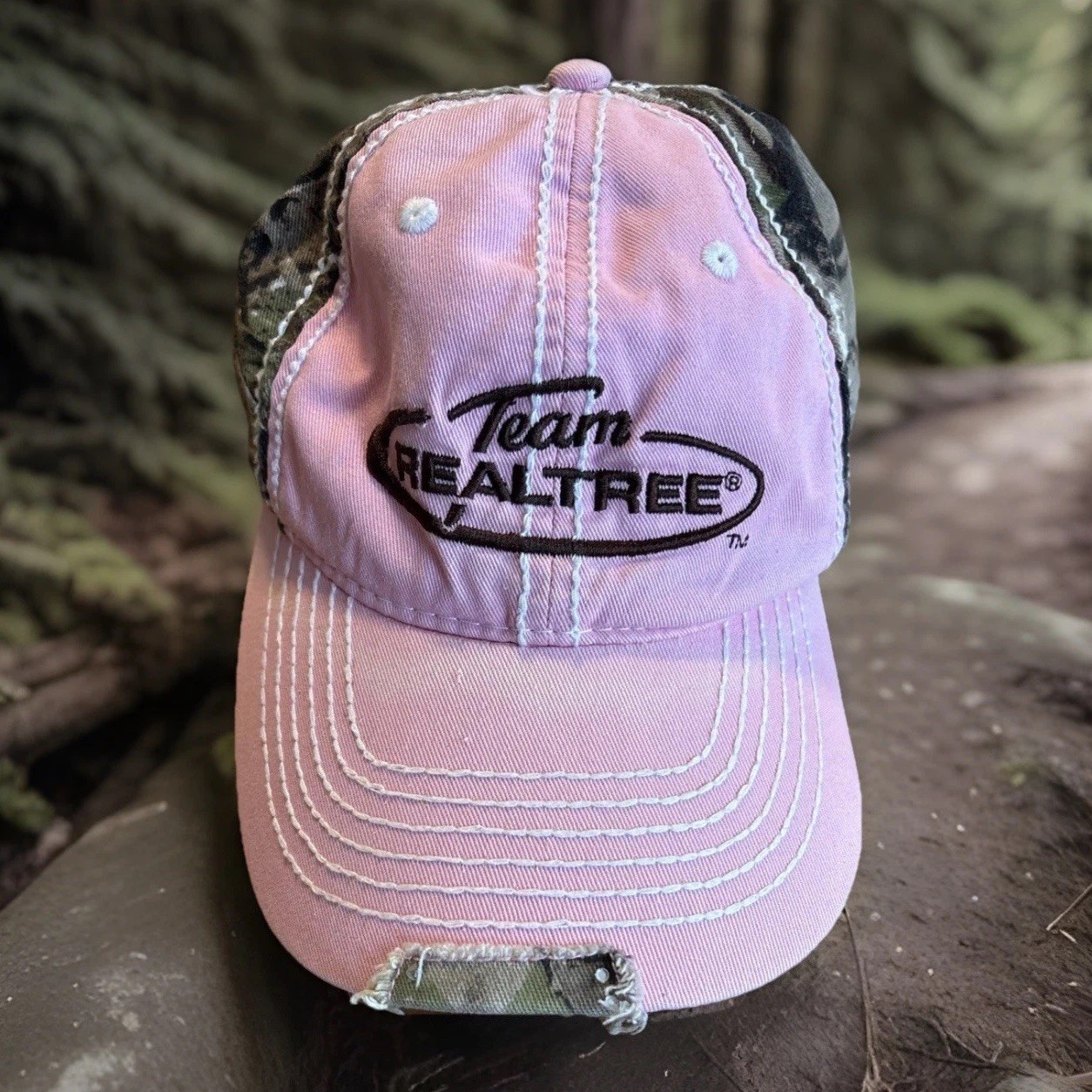 Realtree Youth’s Pink And Camo Baseball Cap