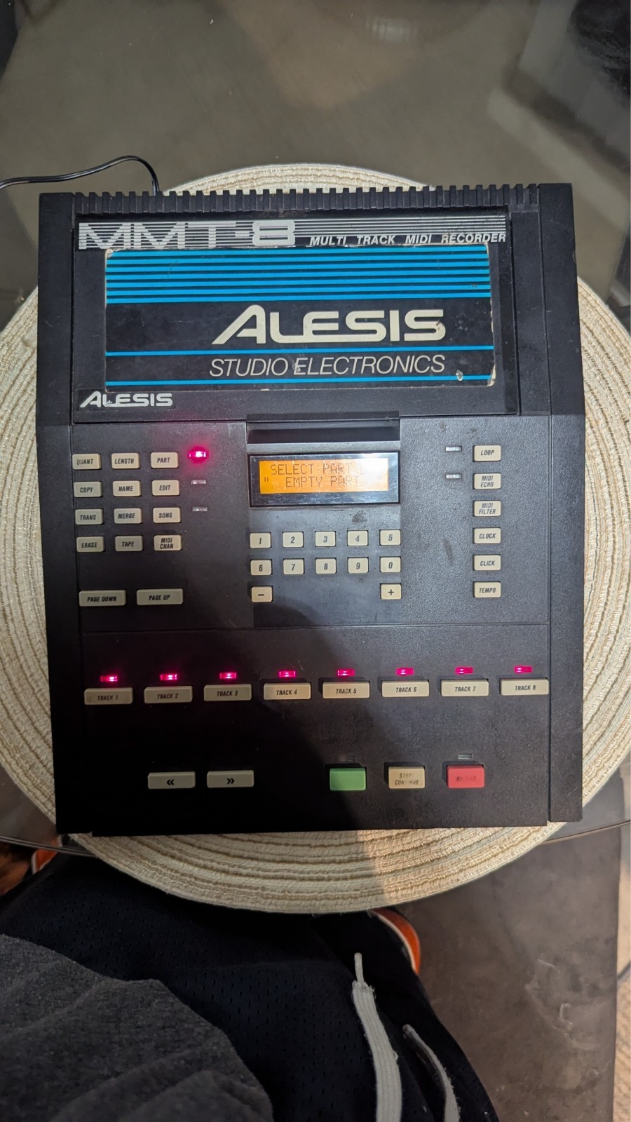 Vintage Alesis MMT-8 8-Channel Sequencer Midi Recorder