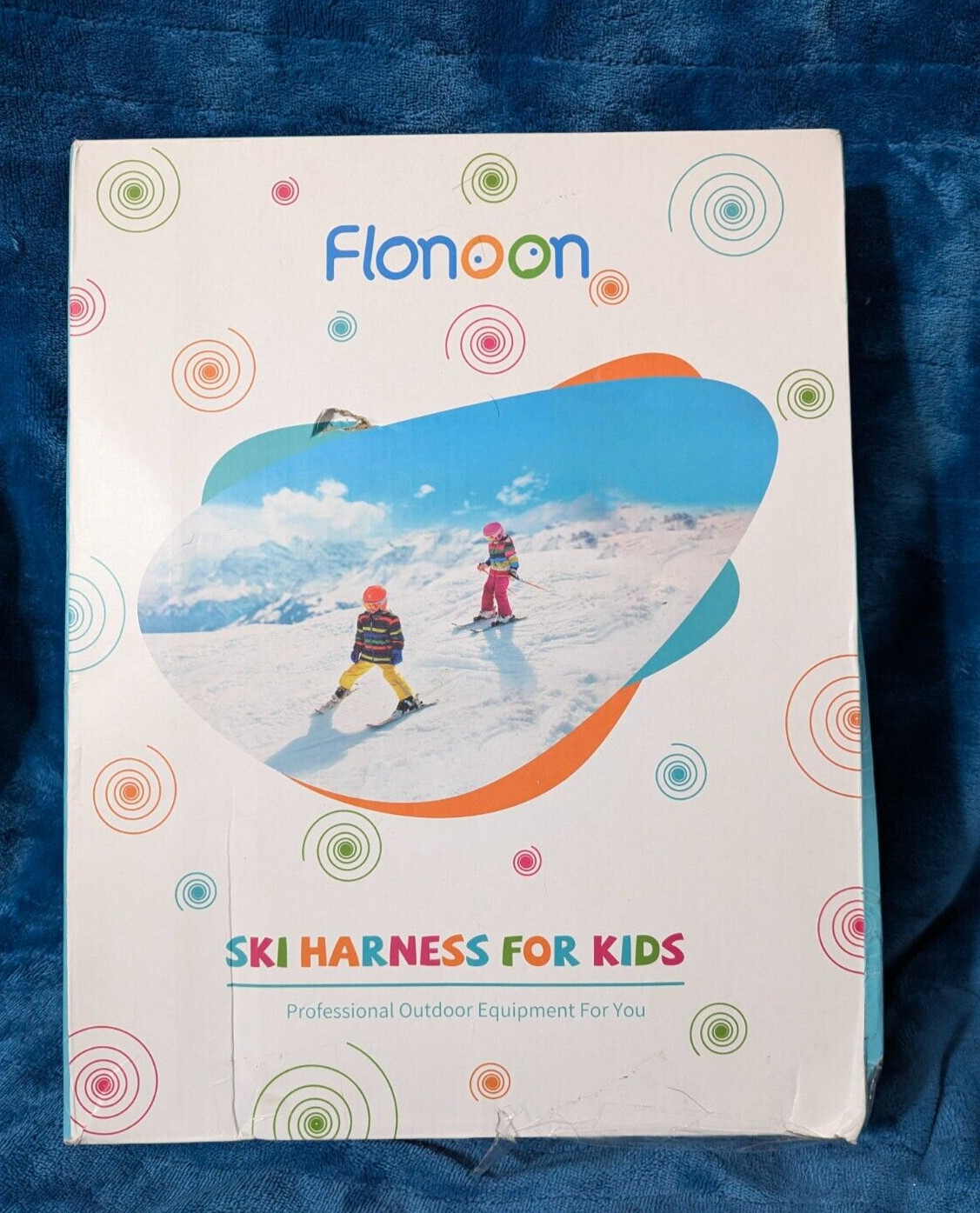 SKI HARNESS for Kids, BLUE FLONOON 3 yr+ Snow Skiing Lessons