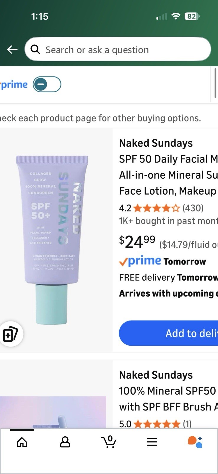 Naked Sundays Collagen Sunscreen