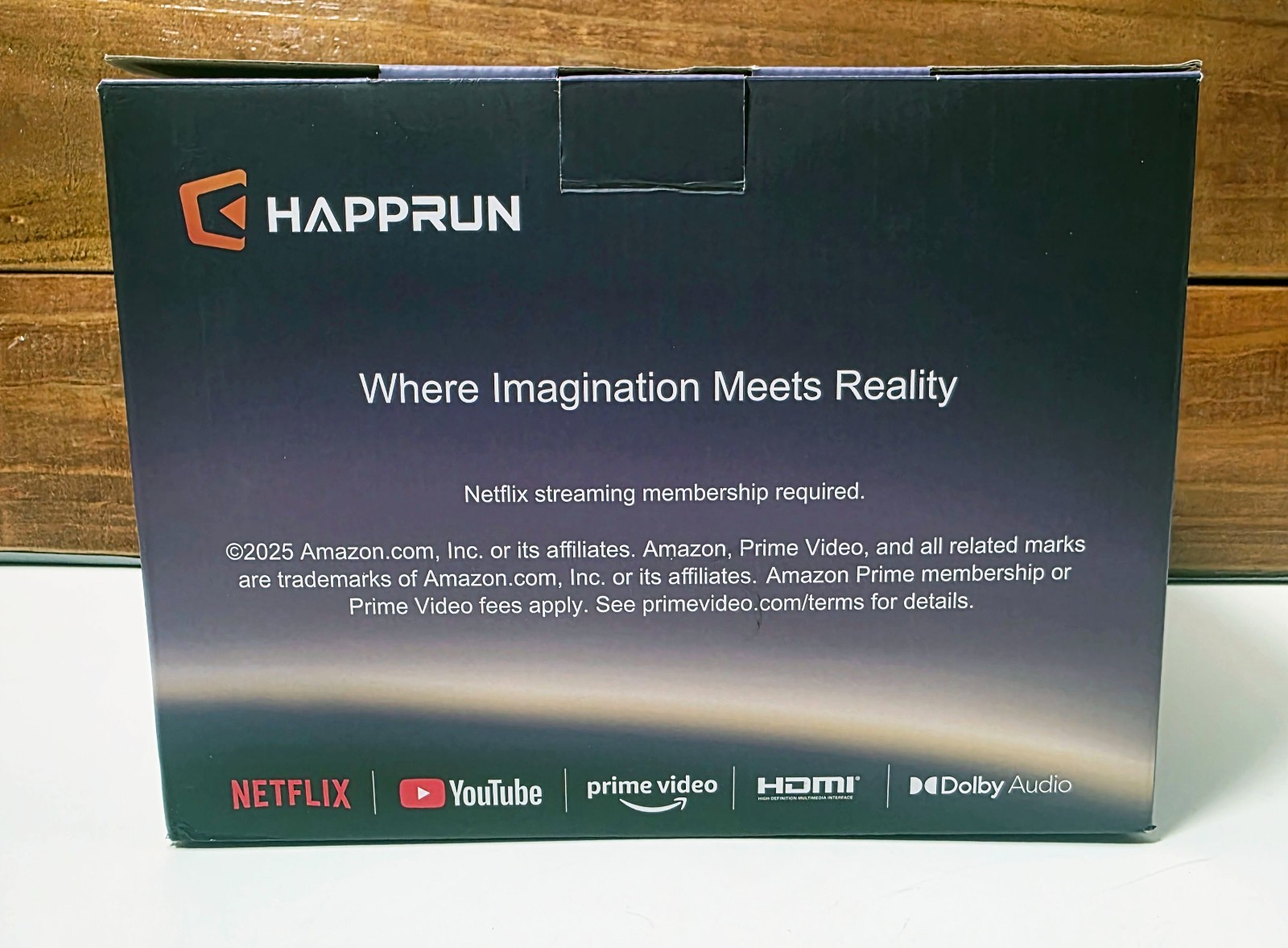 HAPPRUN 1500 ANSI Portable Projector with Built-in Streaming Apps