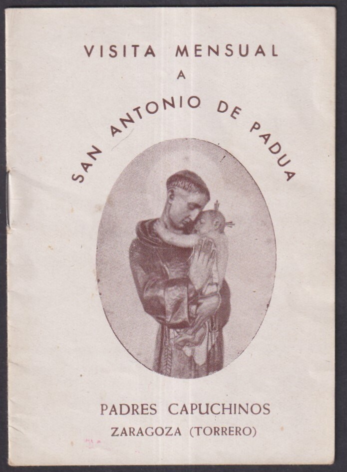 Librito antique de San Antonio de Padua book antiguo