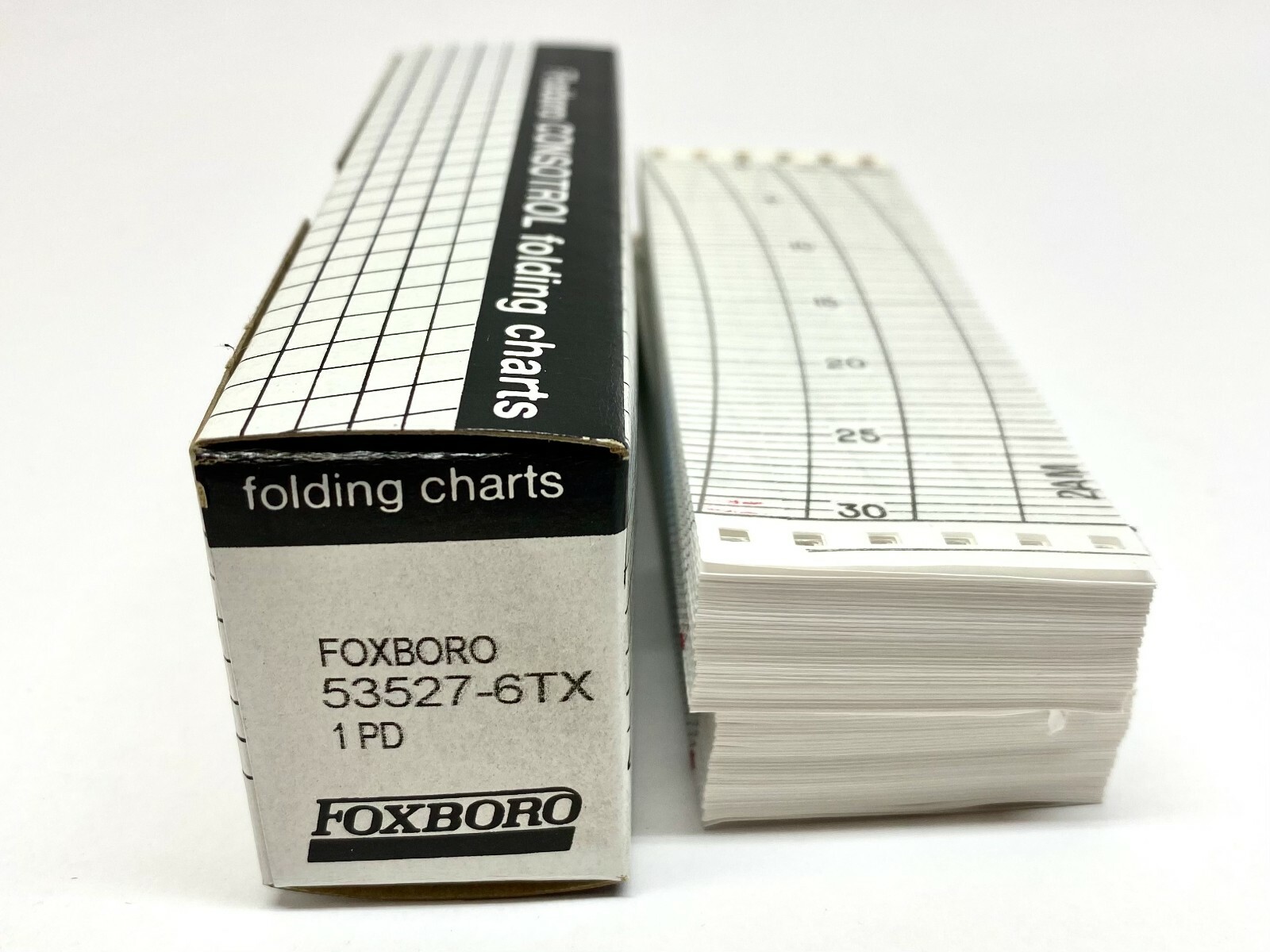 Foxboro 53527-6TX Consotrol Fan-Folding Charts