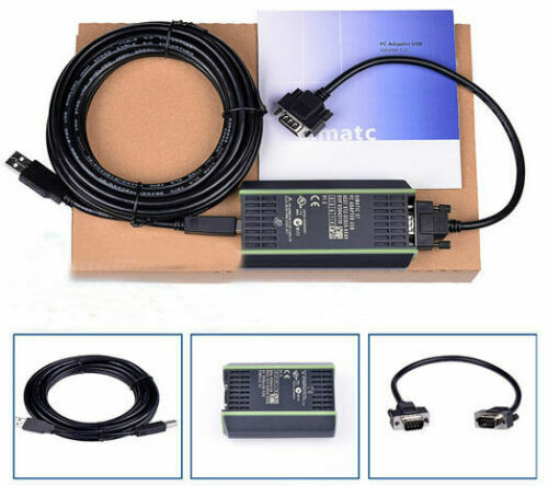 New PLC Cable for Siemens S7 200/300/400 6ES7 972-0CB20-0XA0 USB-MPI+ PC USB-PPI