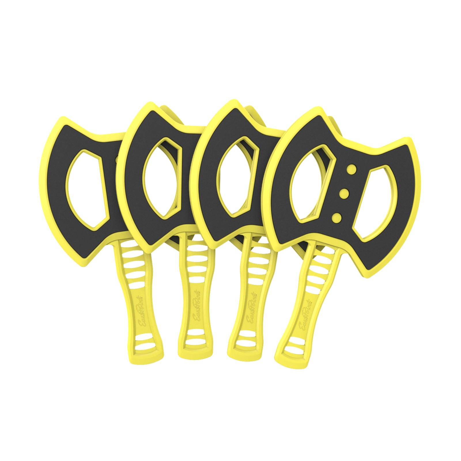 EastPoint Replacement Axes - Pack of 4, Yellow - Safe Soft Yard Games
