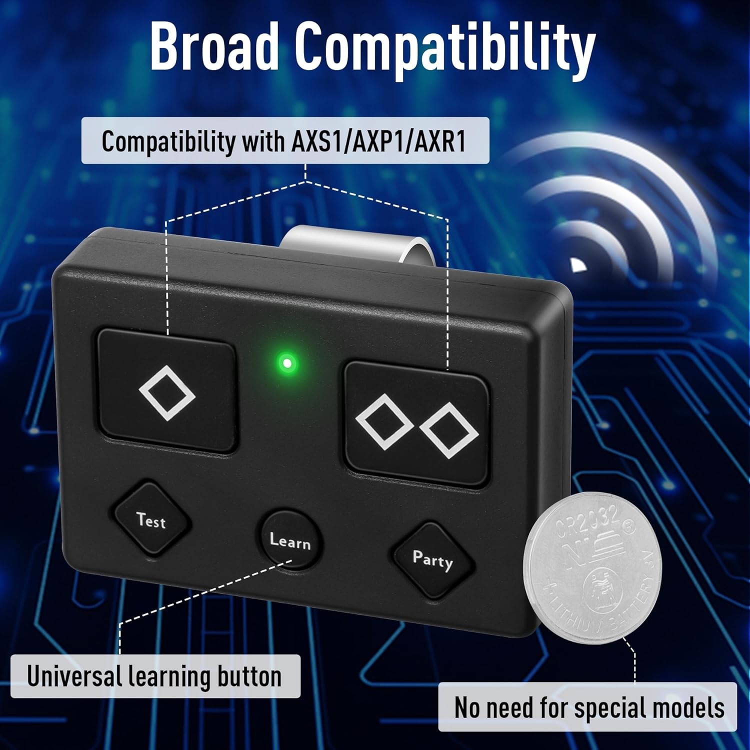 2 For Ghost Controls Gate Opener Remote Automatic Premium 5-Button Transmitter