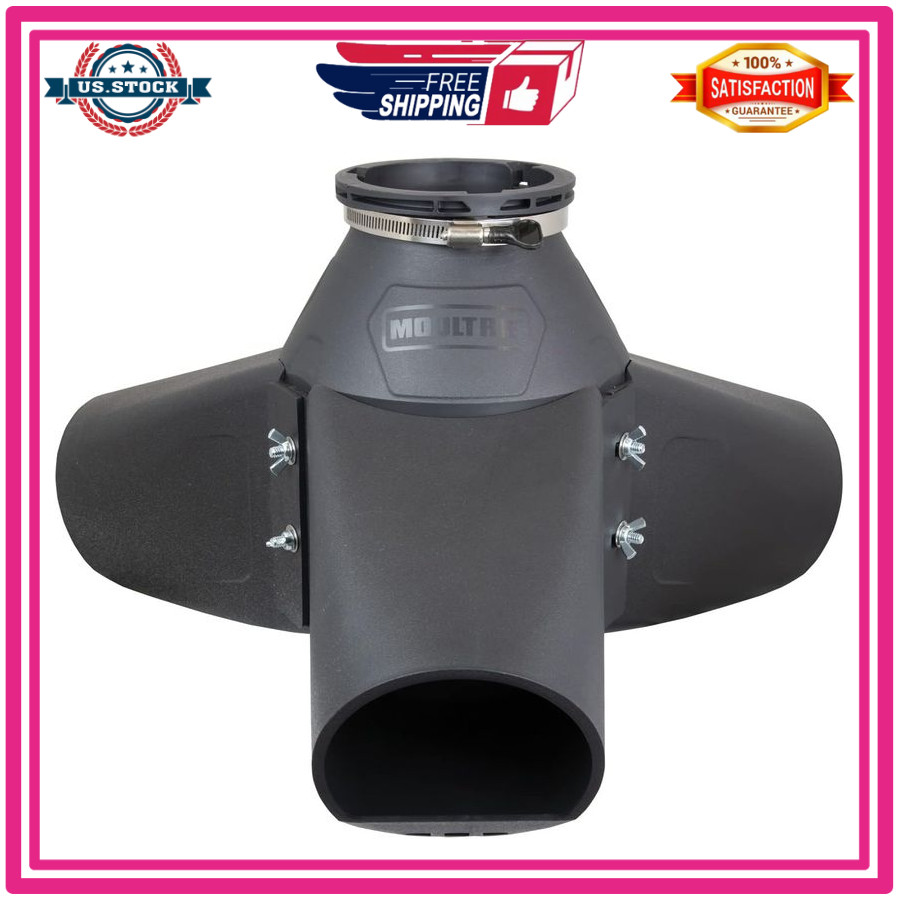 Moultrie Gravity Game Feeder Kit 3-Port Deer Feeder Attachment Black