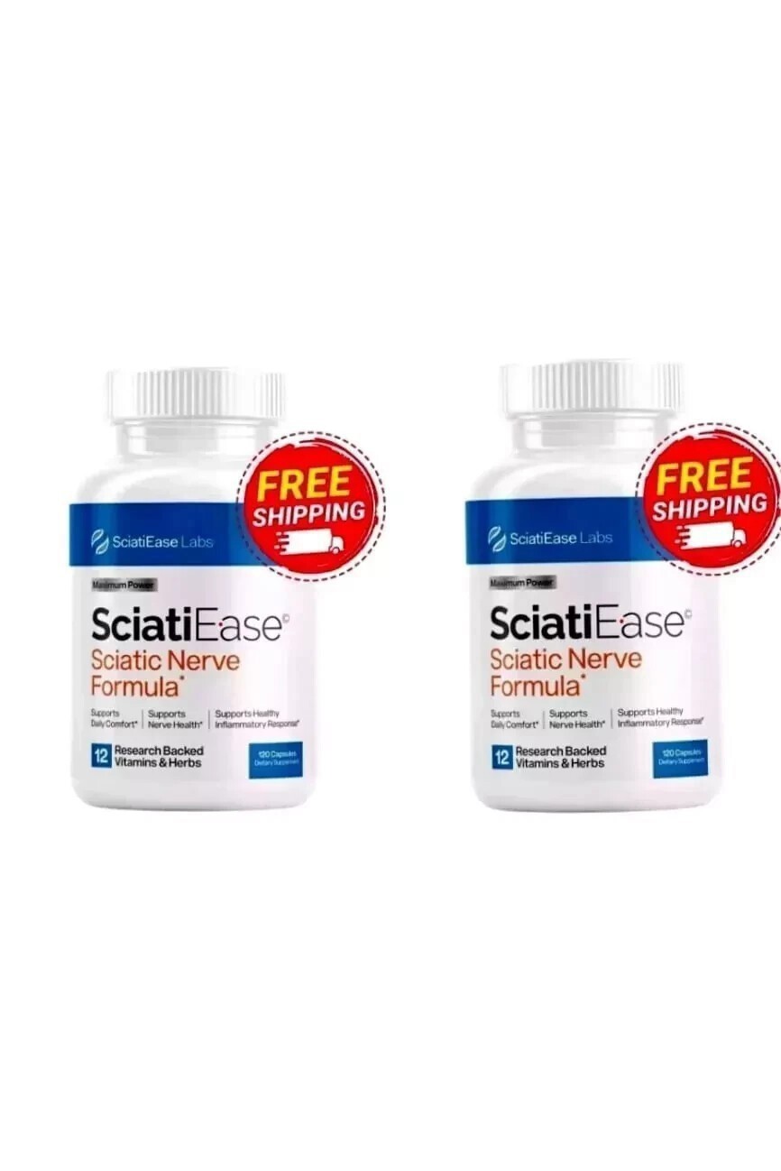 3 PACK SciatiEase Labs Sciati Ease Sciatic Nerve Formula 120 Capsules FAST SHIP+