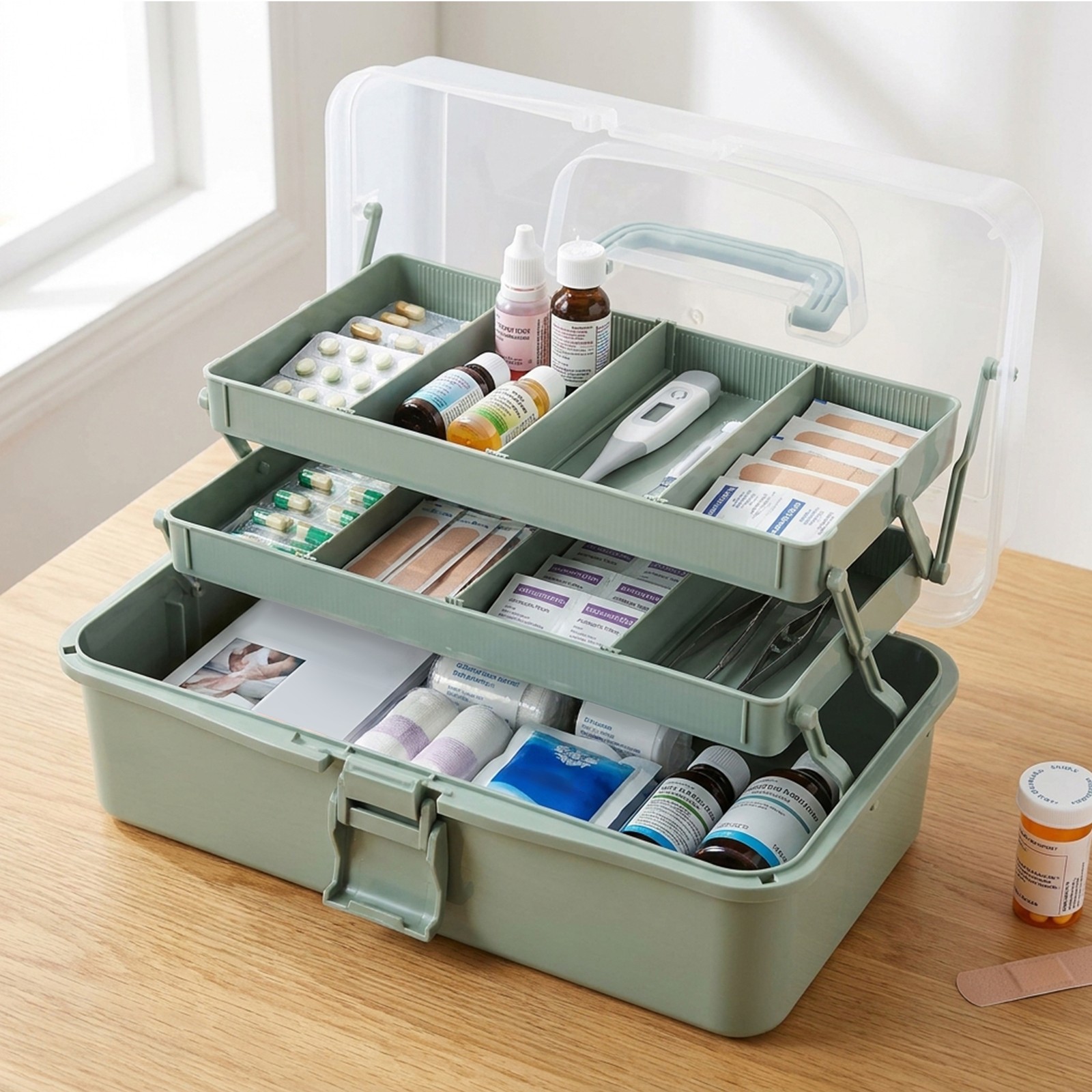 3-Layer Plastic Dividing Storage Box Craft Organizer and Storage with3970