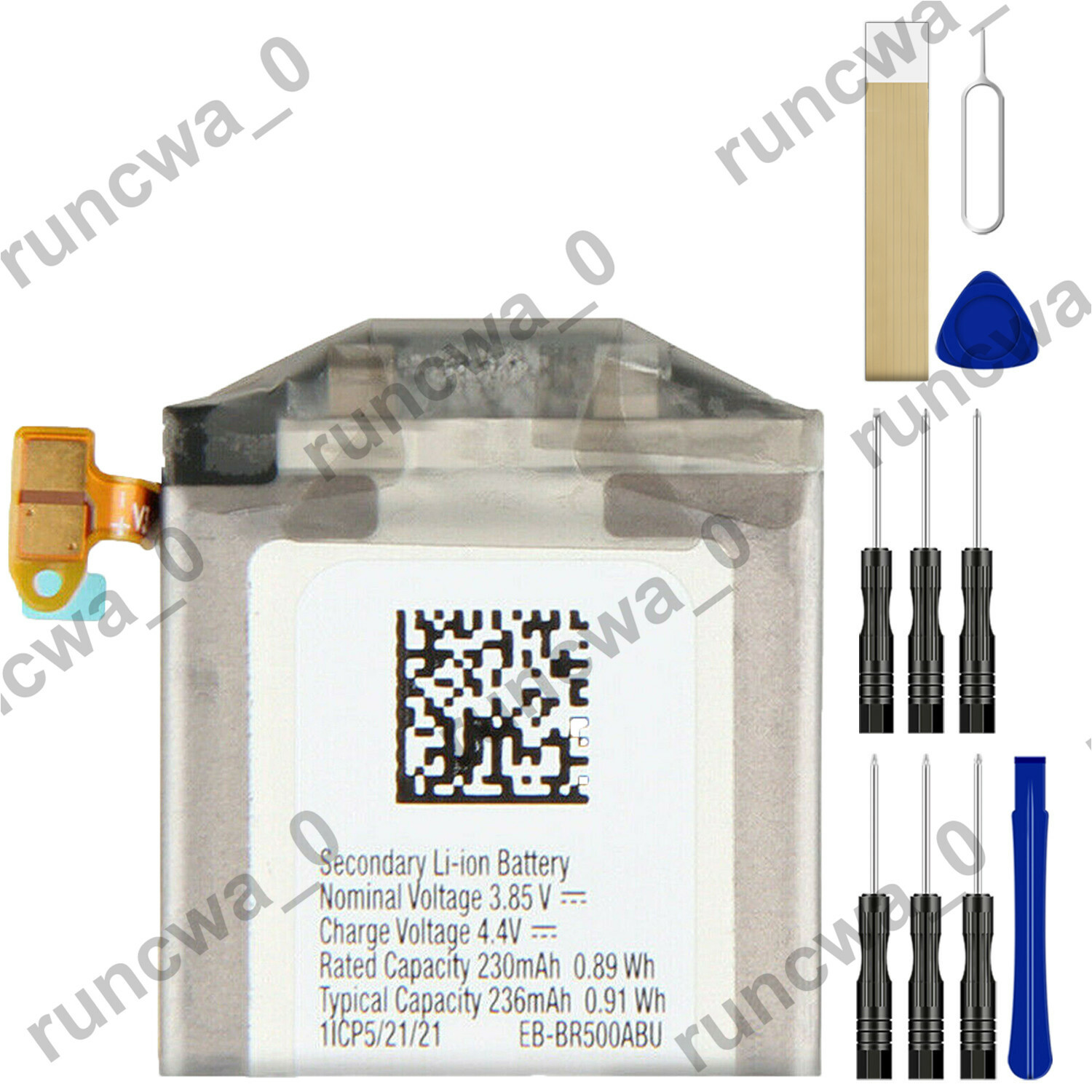 EB-BR500ABU Battery For Samsung Galaxy Watch Active SM-R500 40mm SM-R500NZKAXAR