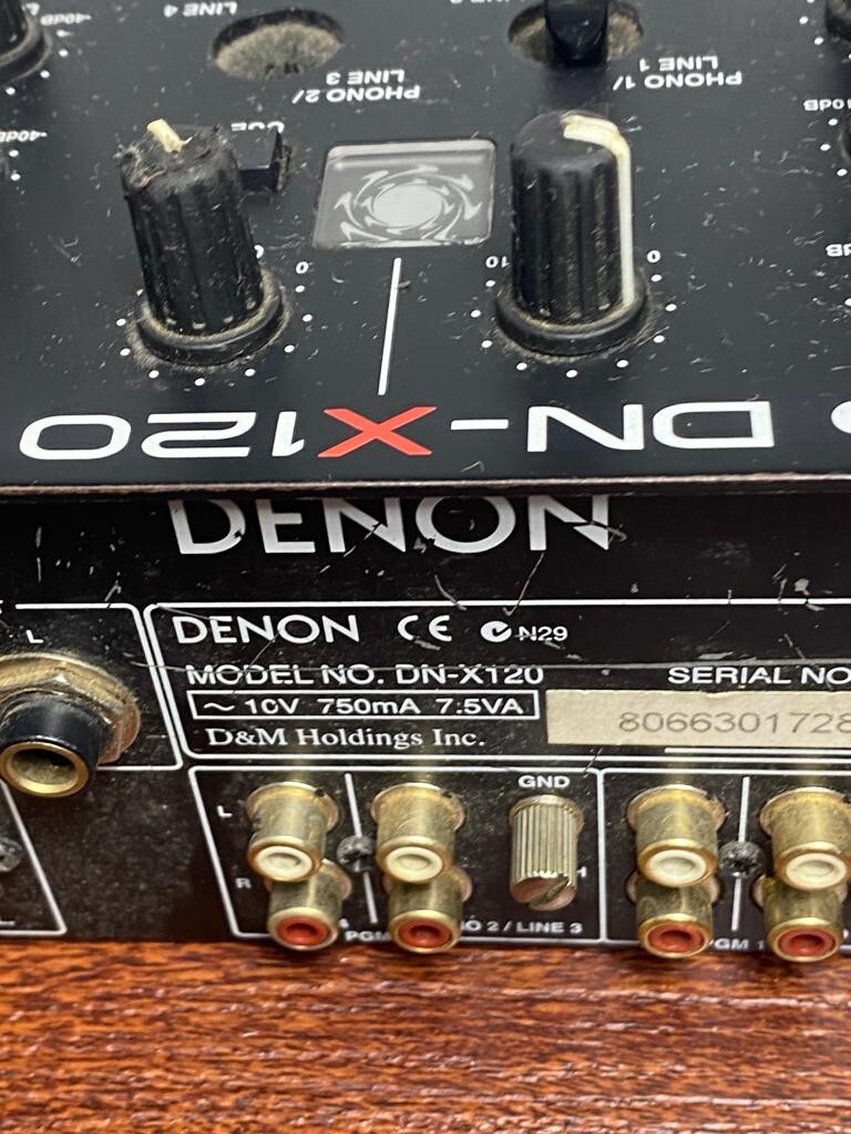 Denon DN-X120 / DN-X100 DJ Mixer Untested Powers On