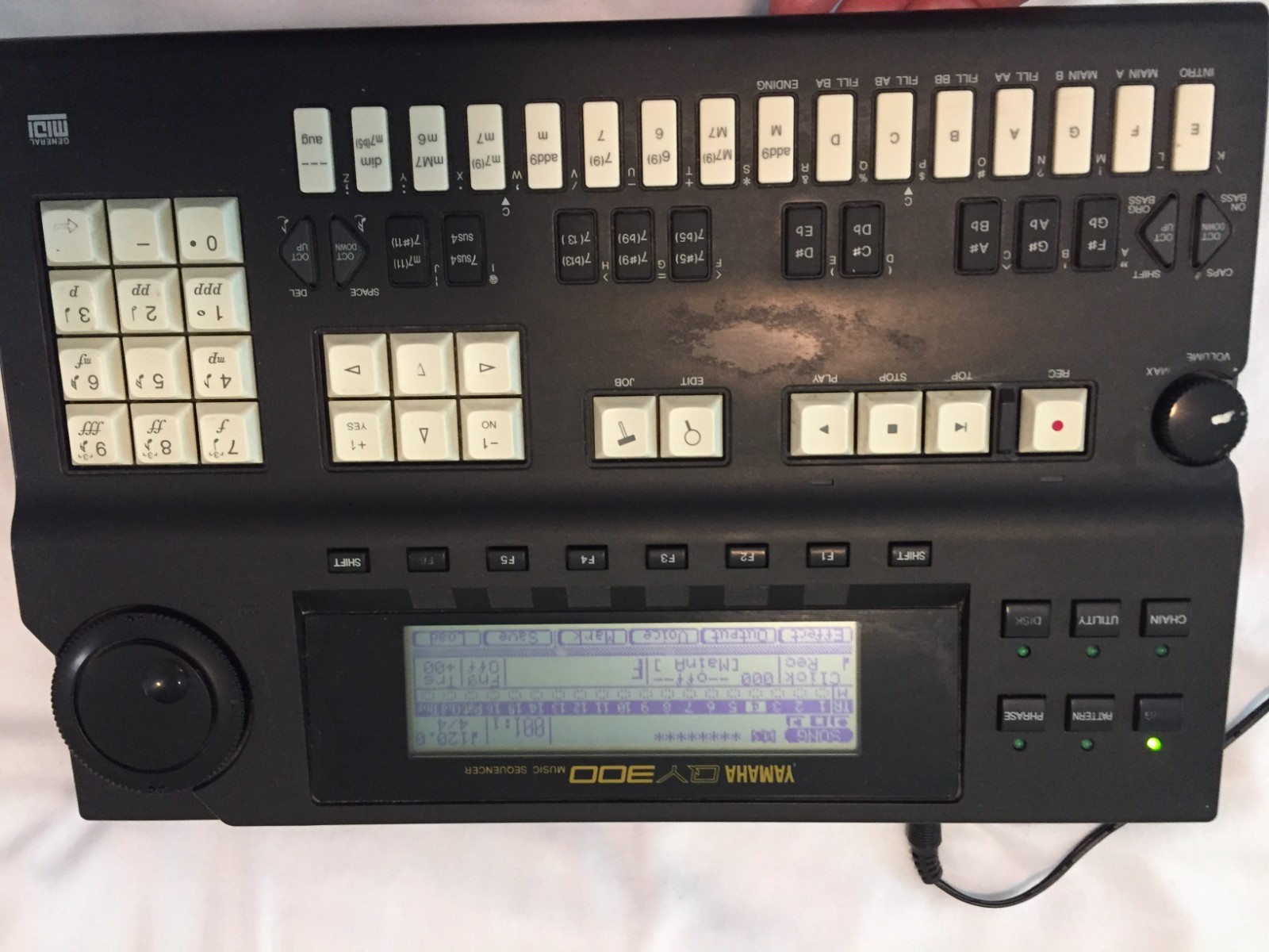 Yamaha QY300 Music Sequencer Rhythm Machine Sound Module WORKS- DISC DRIVE ISSUE