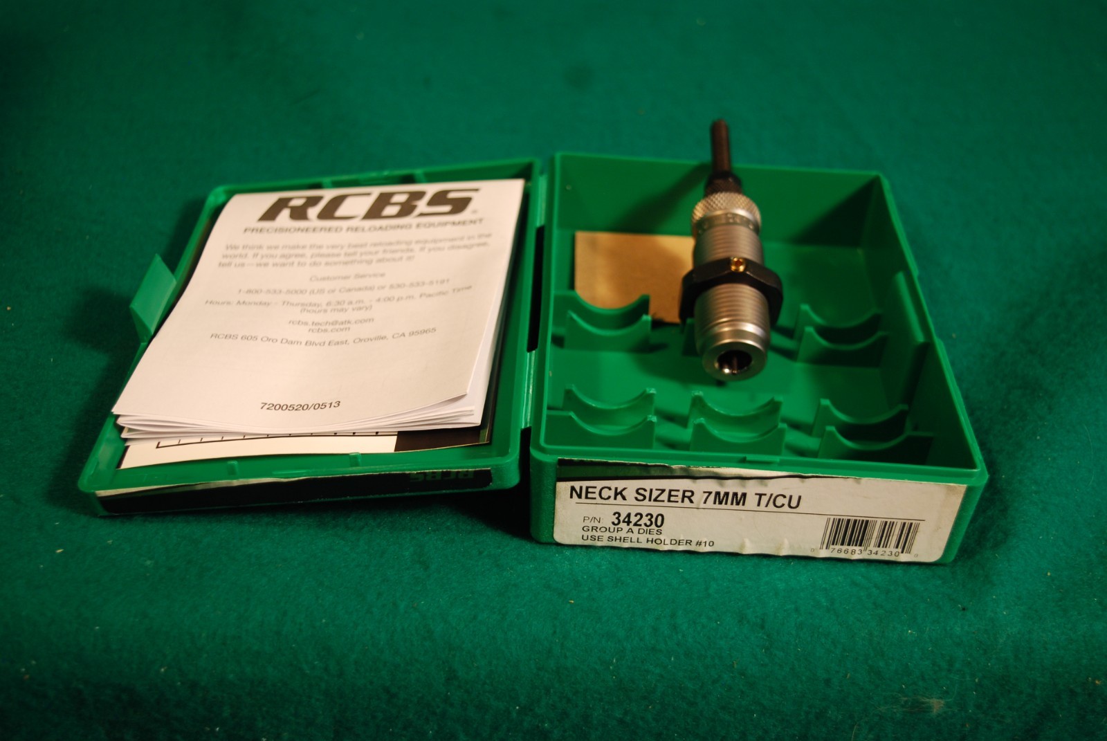 RCBS RELOADING NECK SIZING DIE FOR THE 7MM T/CU