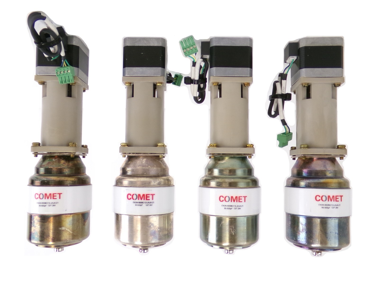 Comet CVUN-500BC/12-JHJA-Z1 RF Variable Vacuum Capacitor Lot of 4 Working