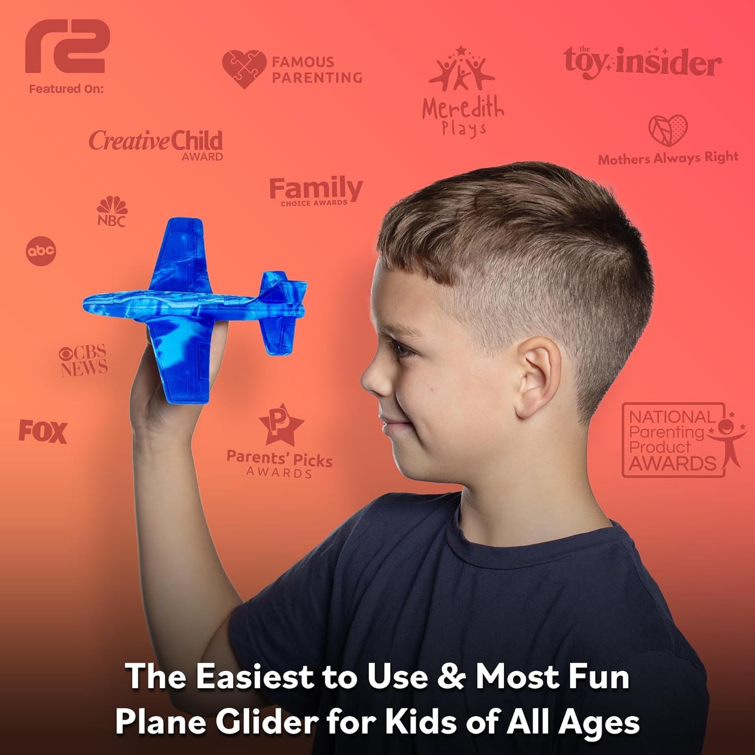 Airplane Toy Foam Airplanes for Kids - Best Stocking Stuffers for Boys & Girls -