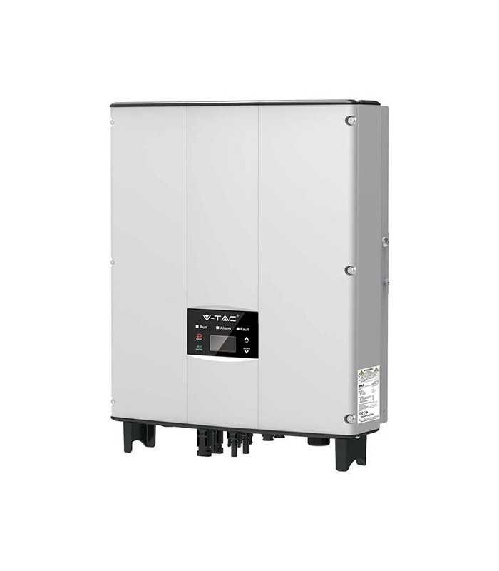 V-Tac Inverter On Grid 5kW Single Phase IP65 with LCD Display for Photovoltaic System