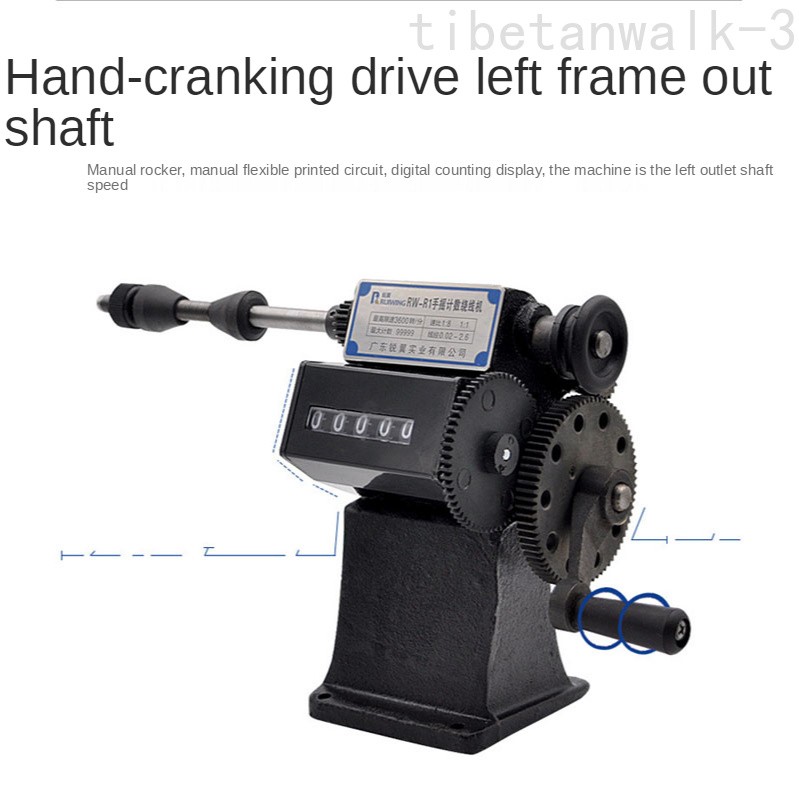 RW-1 Manual Winding Machine Dual-purpose Hand Coil Counting Winding Machine