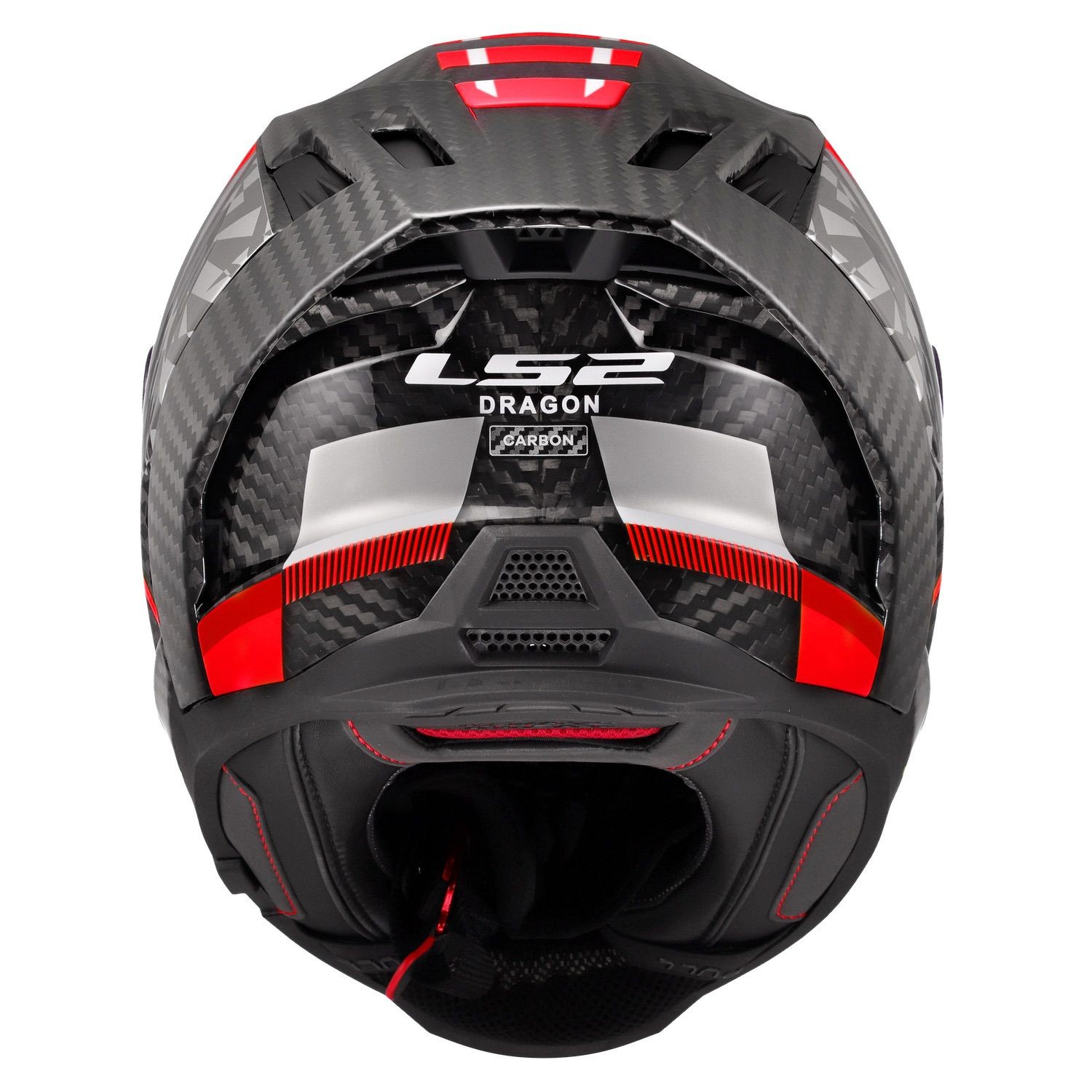 LS2 FF807 Dragon helmet Trax gloss red carbon