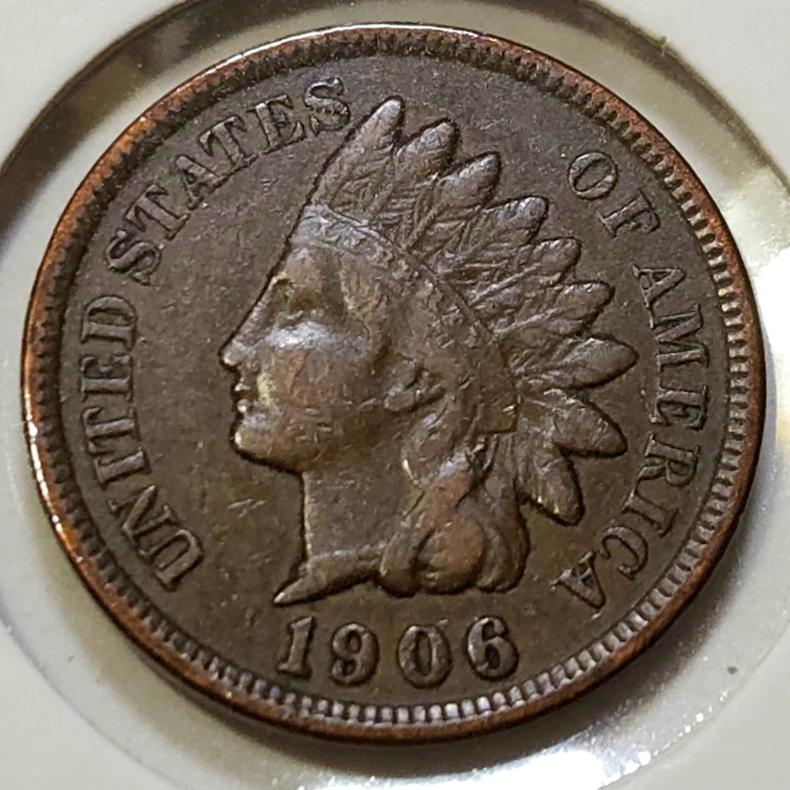 1906 Indian Head Cent - VF/XF - 3 Diamonds (Lot #2)