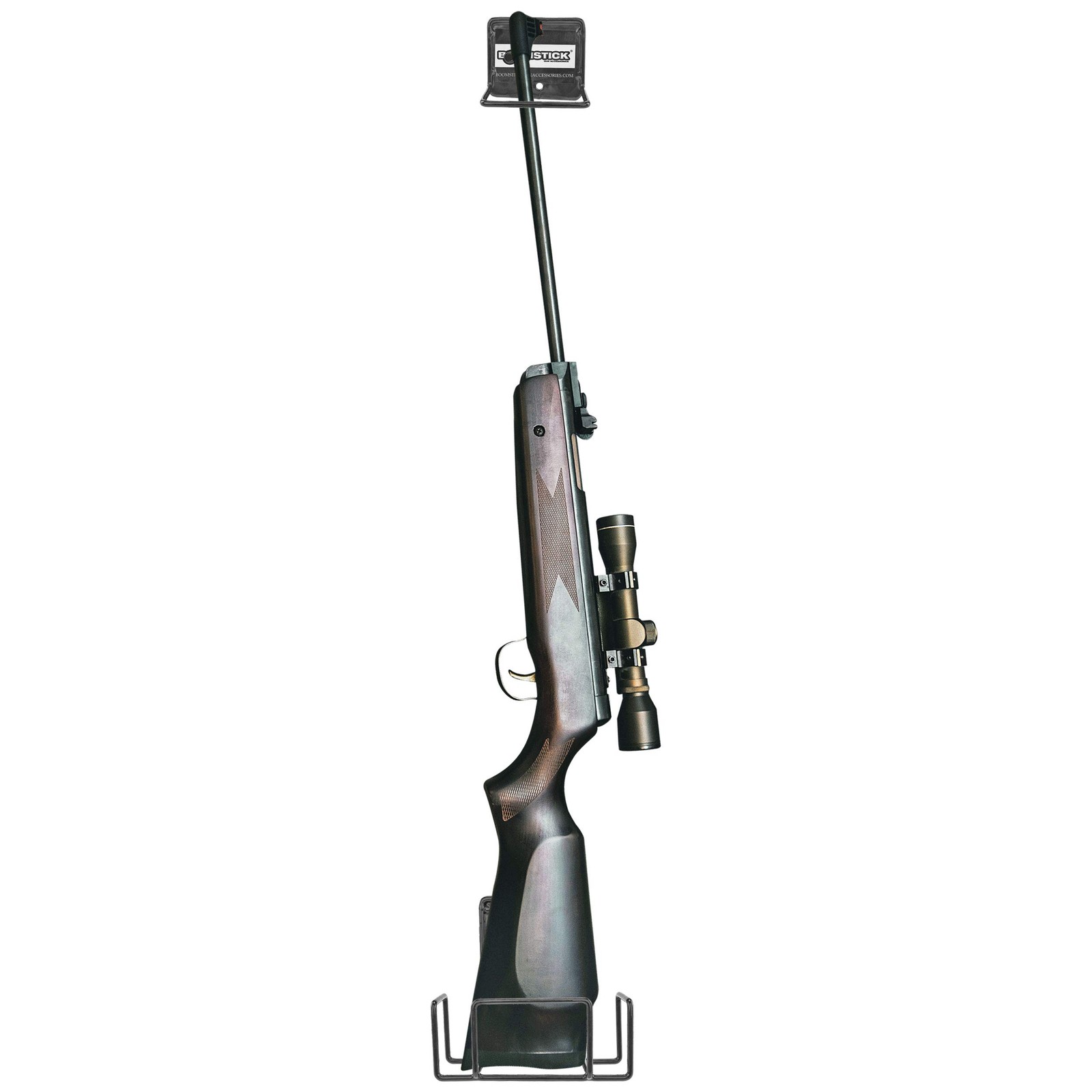 BOOMSTICK Single Shotgun/Rifle Rack, Gentle on Gun Finish, Universal Fit, Wal...