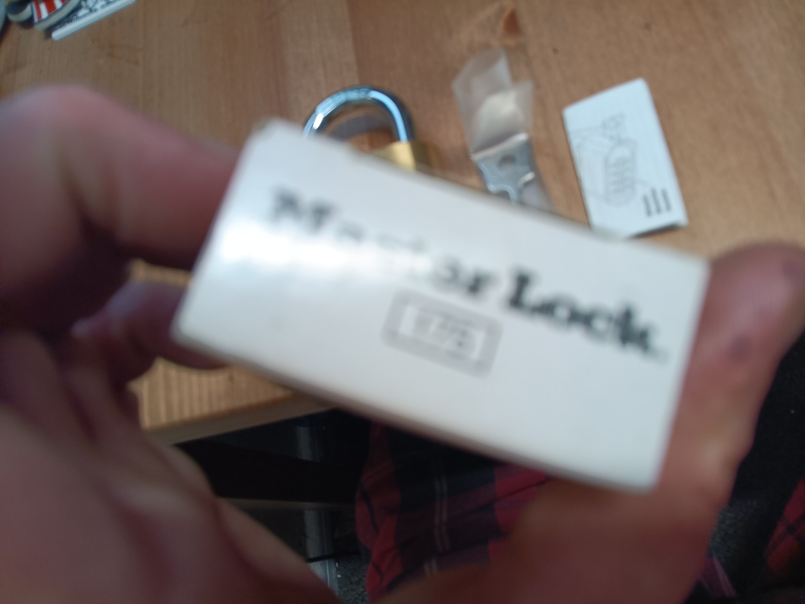 Master Lock 175 Resettable Combination Padlock, Brass, 2" New Key
