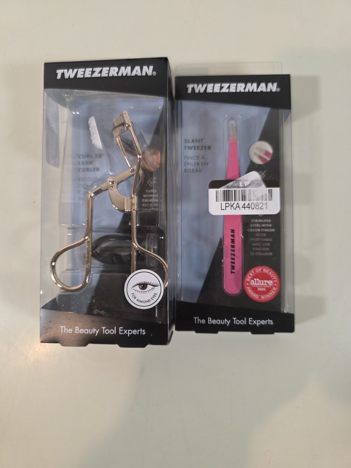 Tweezerman Slant Tweezer & Curl 38 Lash Curler