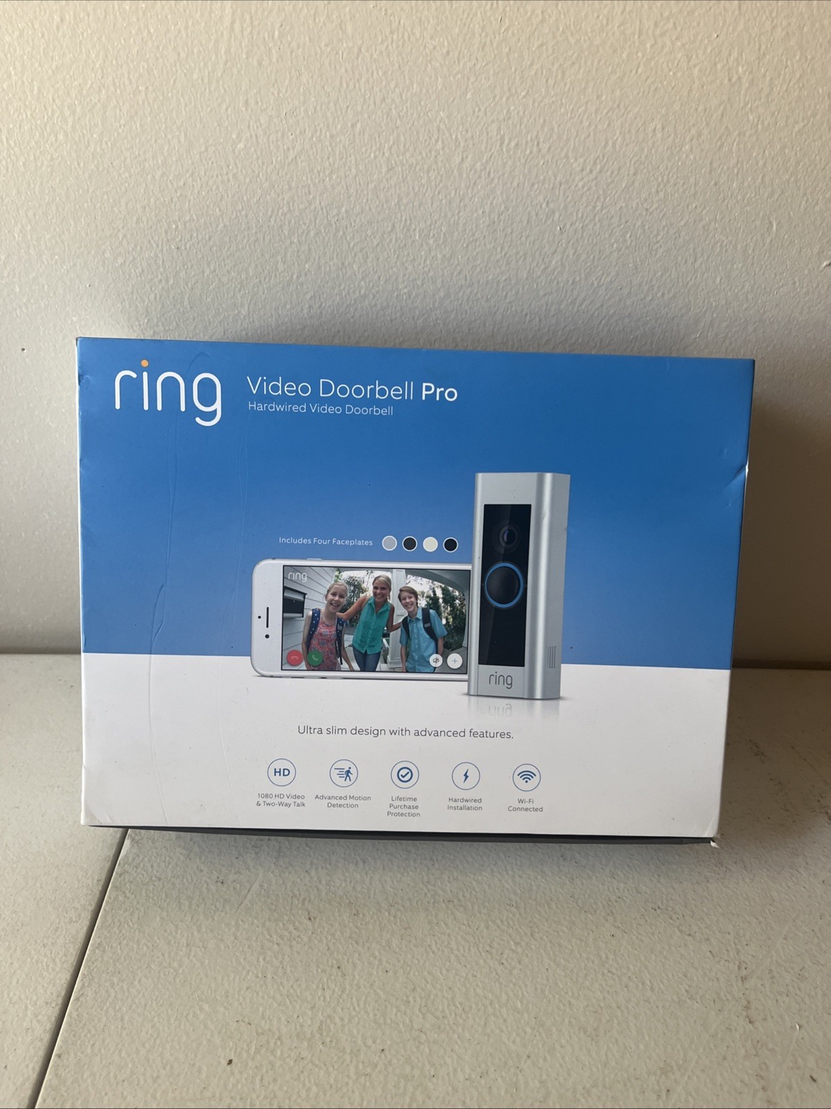 Ring Pro Video Doorbell NEW Hardwired 1080p HD Video with Motion Activated Alert