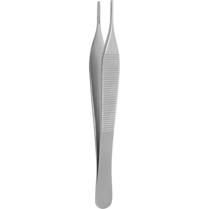 Set of 3 Adson Dressing Forceps, 4.75", Straight, Delicate Serrated Tips,Premium