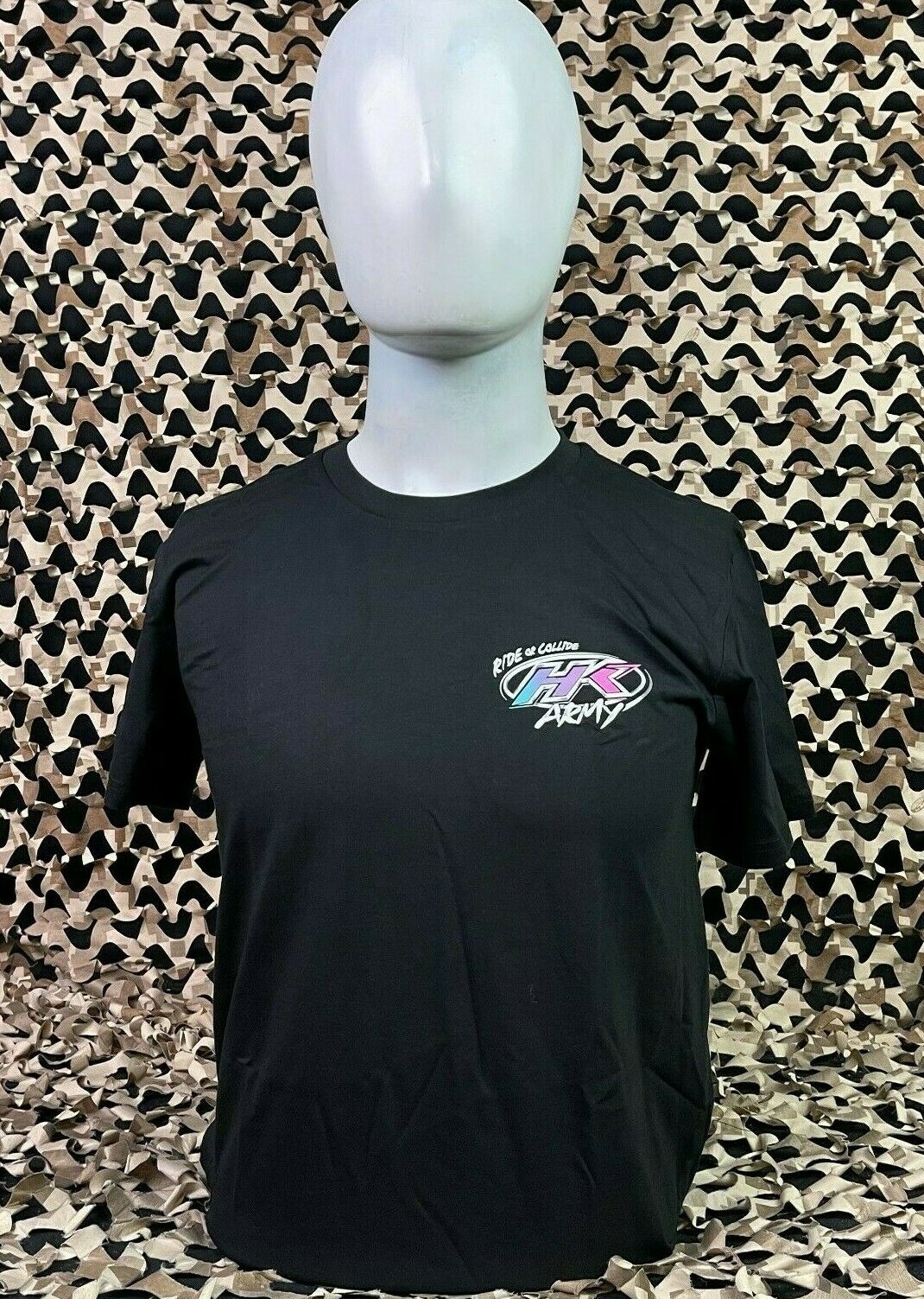 NEW HK Army Retro Paintball T-Shirt - Black - Small