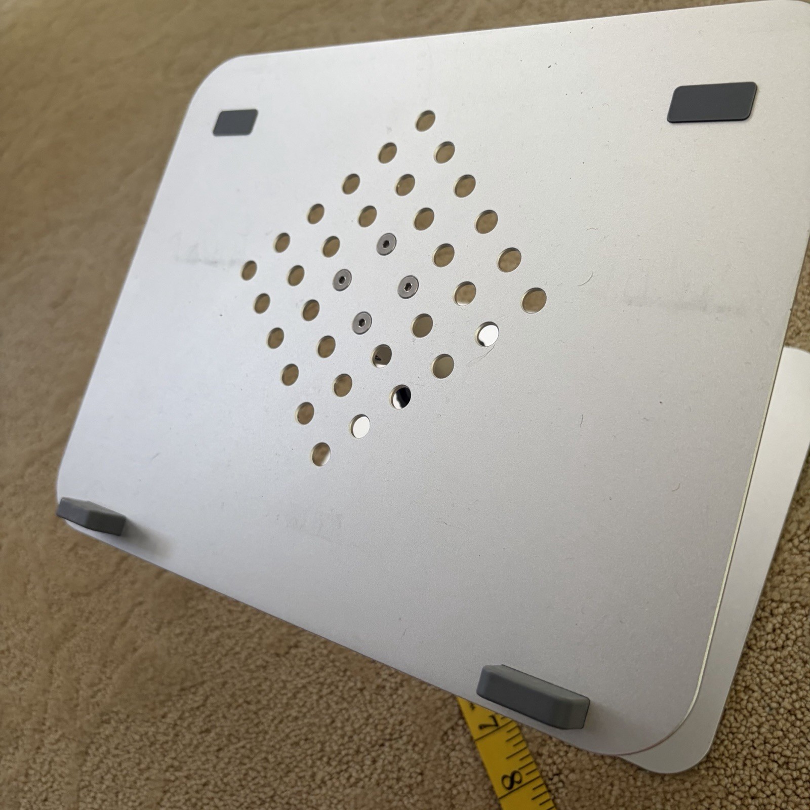Adjustable Computer Laptop Stand For Desk Silver Finish