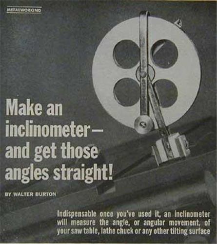 Inclinometer How-To build PLANS measure angles movement
