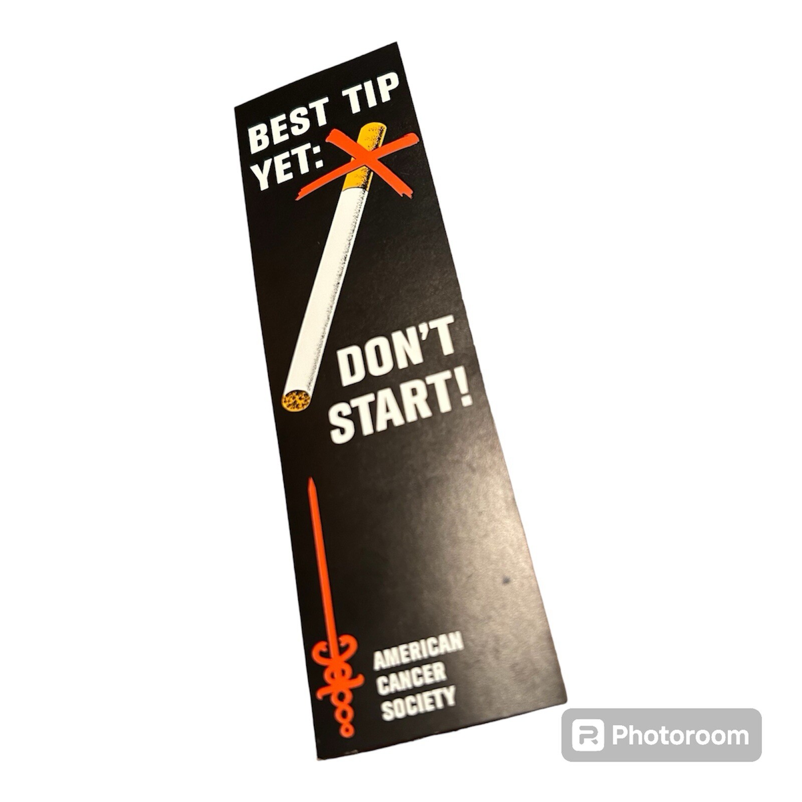 American Cancer Society - Best Tip Yet Don't Start Smoking - 1964 Bookmark