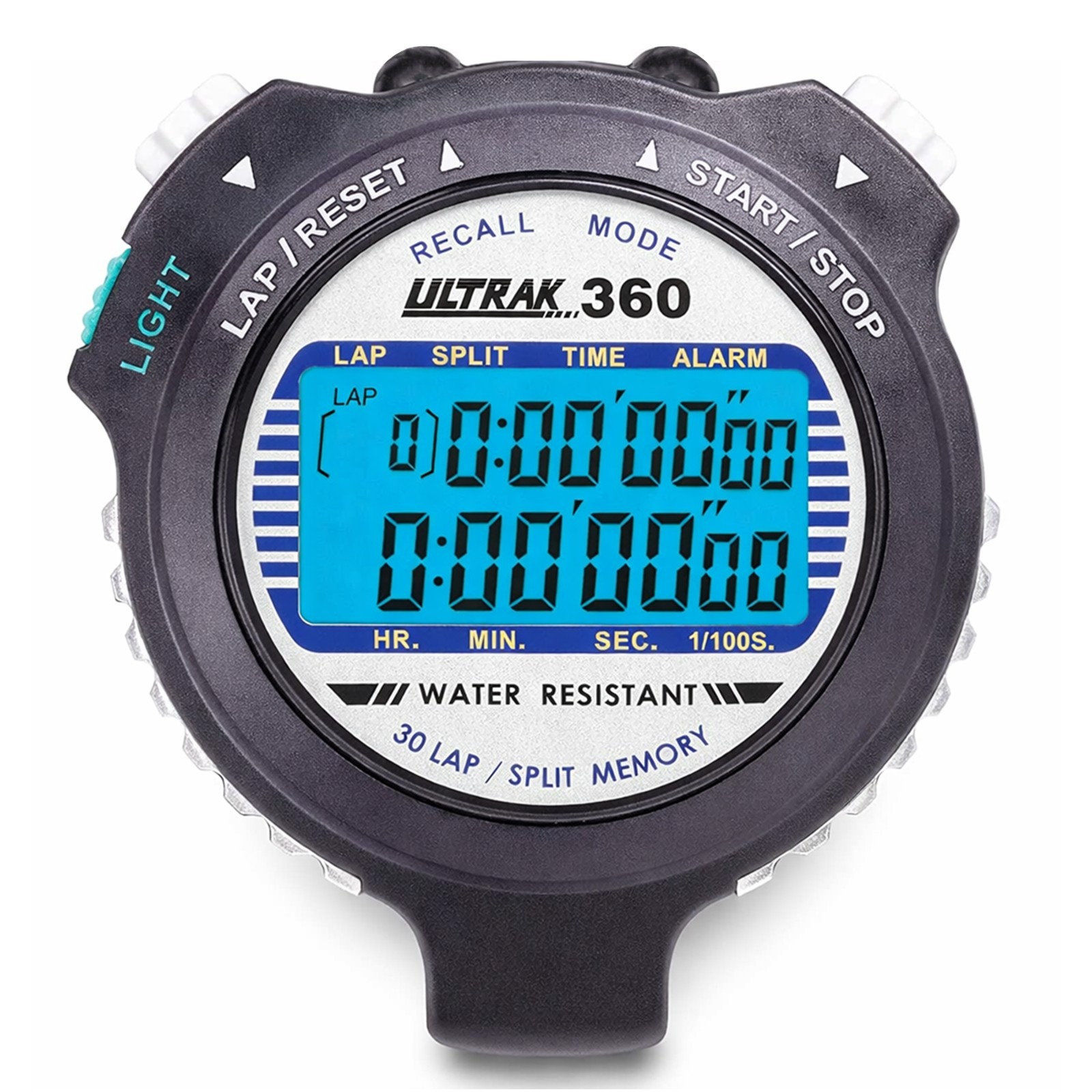 ULTRAK 360 Stopwatch ? Dual Split Memory Timer, Electro-Luminescent Display