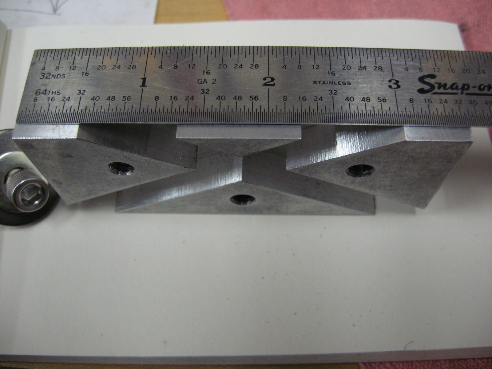 Lathe Tool Bit Grinding Jig, 60 Degree Grinding Jig for 3/8" Thread Cutting Bits