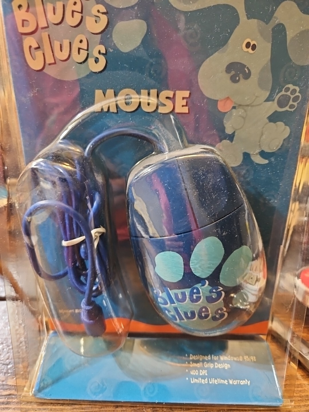 Vintage blue's clues computer mouse.