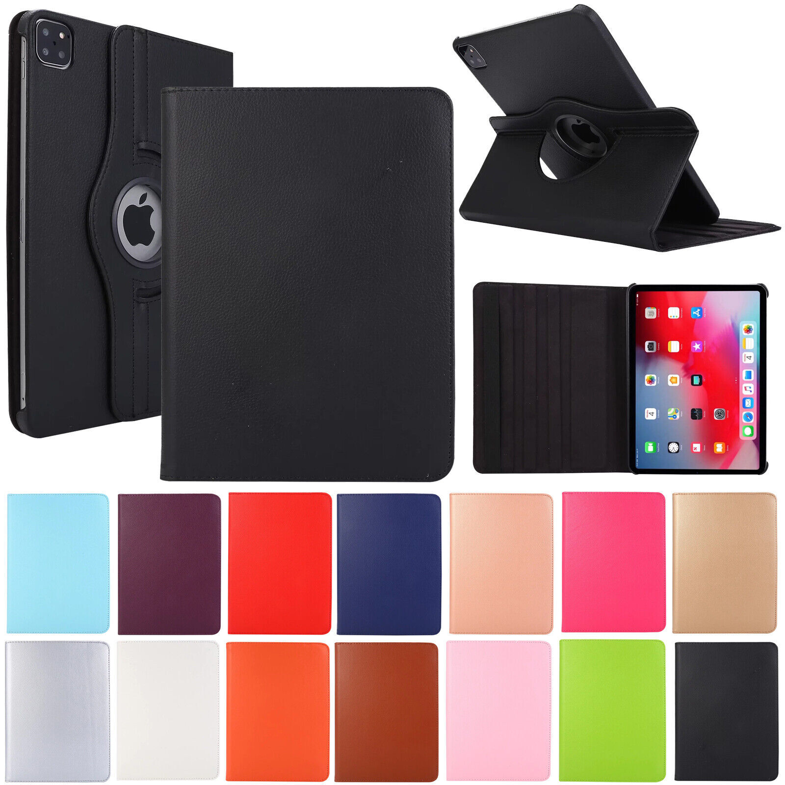 For iPad Air 11" Pro 13 inch 2025 360° Rotating Stand Leather Leather Case Cover