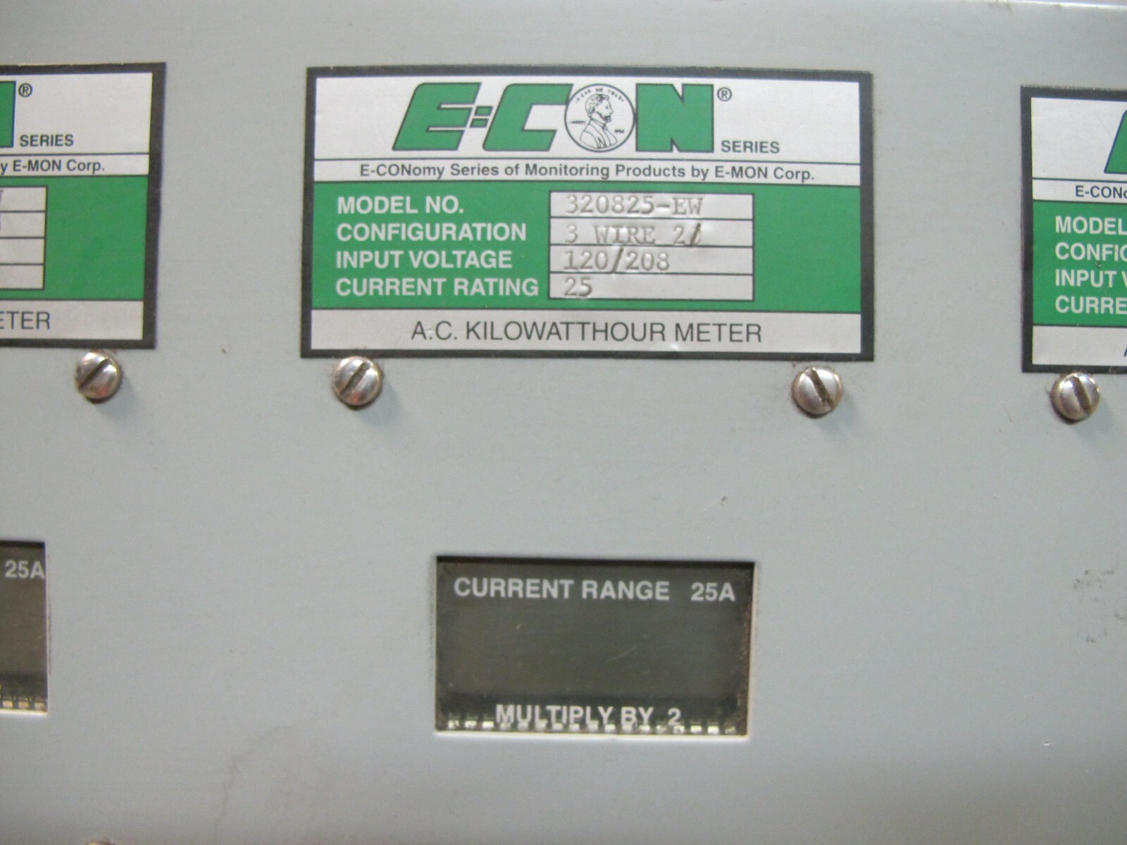 NEW E-MON MMU Multiple Meter Unit E-CON 320825EW AC Kilowatthour Meter E-CONomy