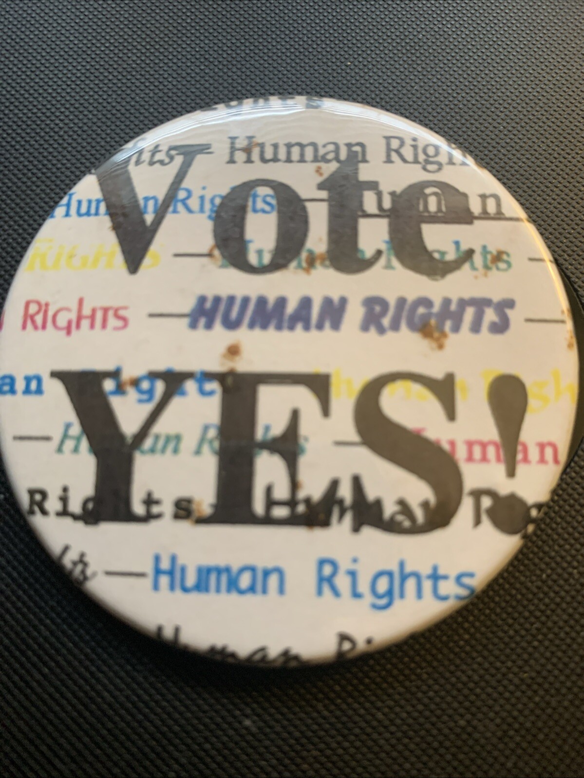 Vote Yes Human Rights 2.25 Inch Pinback Button