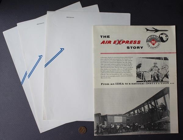 1965 REA Air Express Story booklet set Hadley Field New Brunswick New Jersey ---