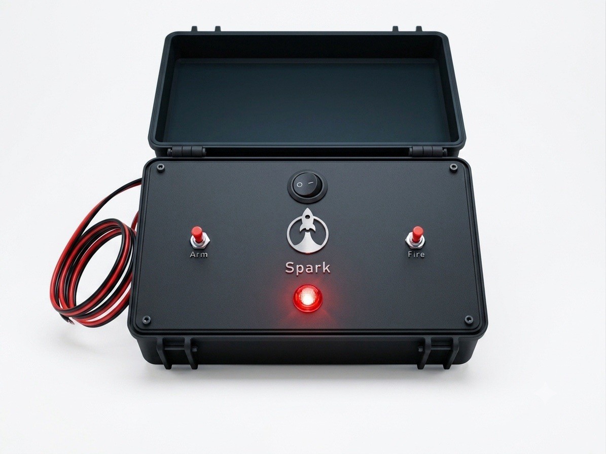 Spark 12V Model Rocket Launch Controller Water Resistant Rechargeable