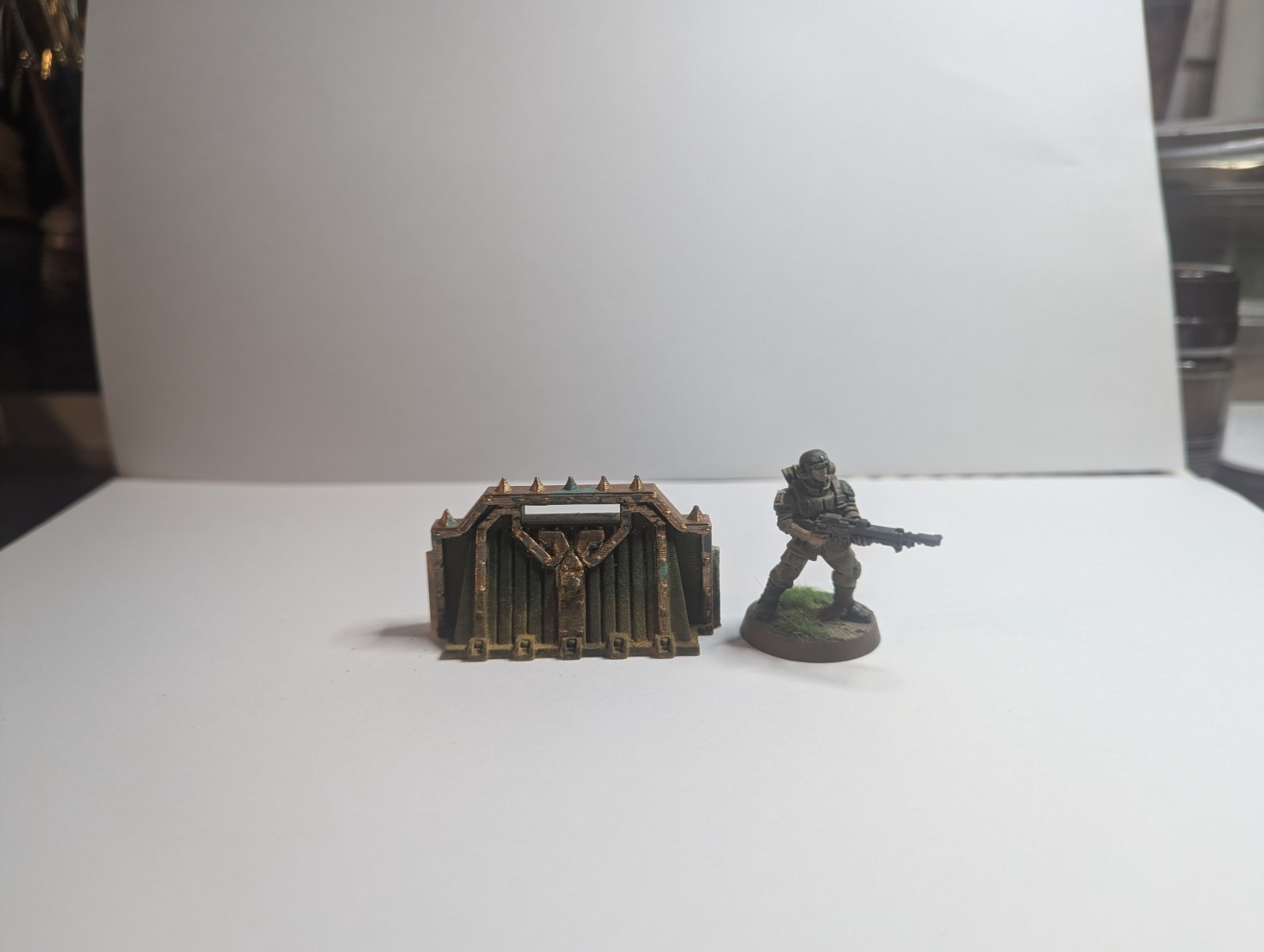 Grimdark Defensive Platforms & Barriers – 28mm Wargaming Terrain – 3D Printed