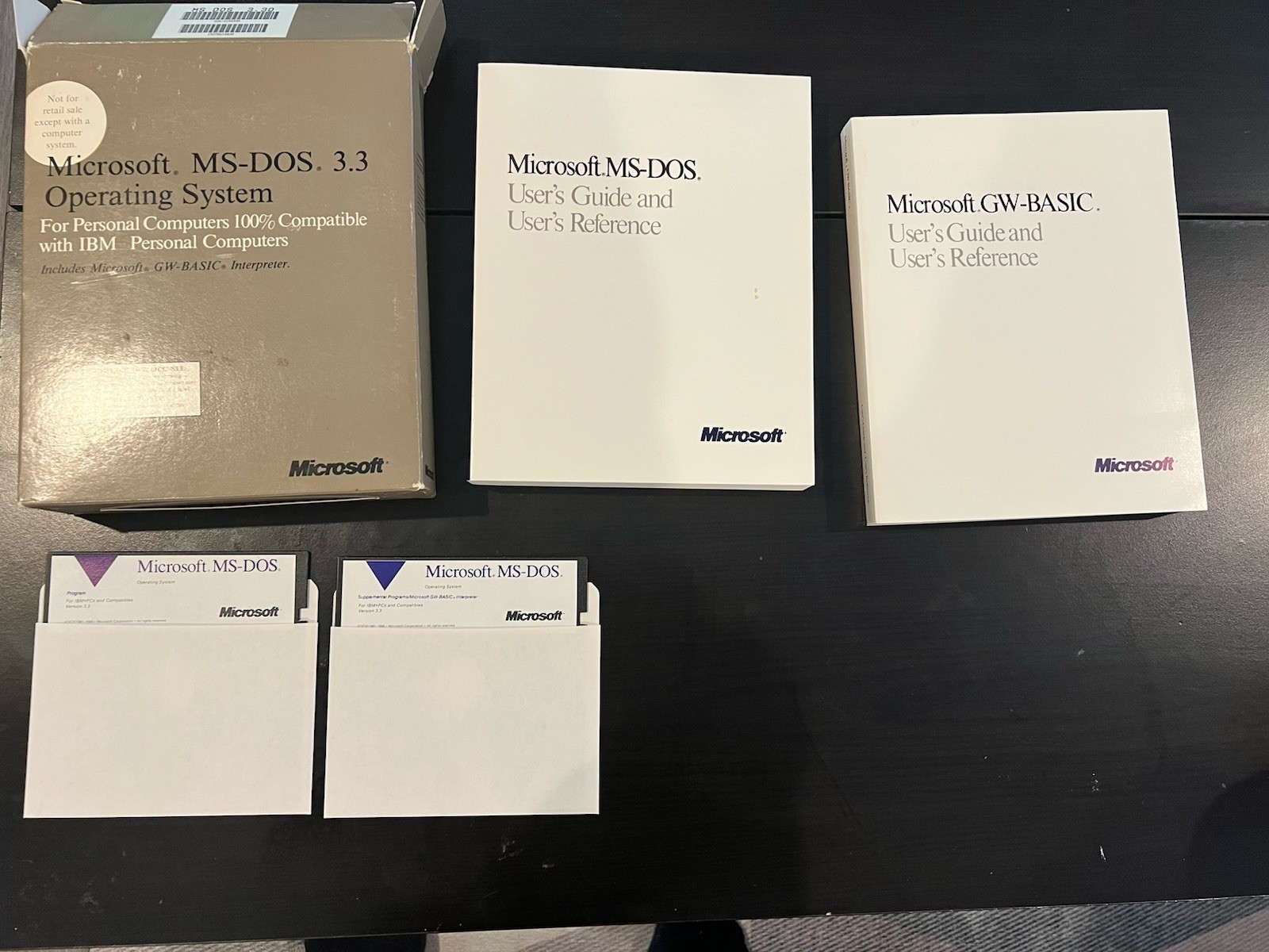 Vintage 1987 Microsoft Ms-Dos 3.3 Good Condition